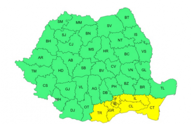 ANM anunță ger în jumătate din țară și ninsori abundente în unele zone 1 ANM cod galben