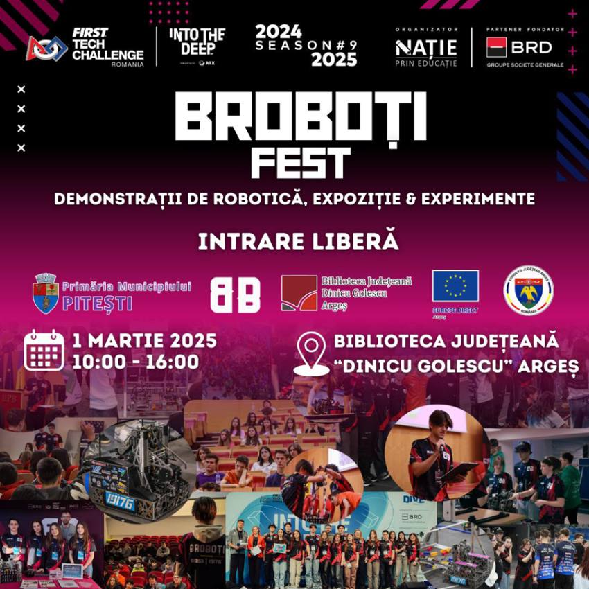 Demonstrații interactive și experimente practice. Broboții #19176 de la CN „Ion C. Brătianu”, eveniment inedit la Pitești 1 Sursă foto: FB Primăria Municipiului Pitești.