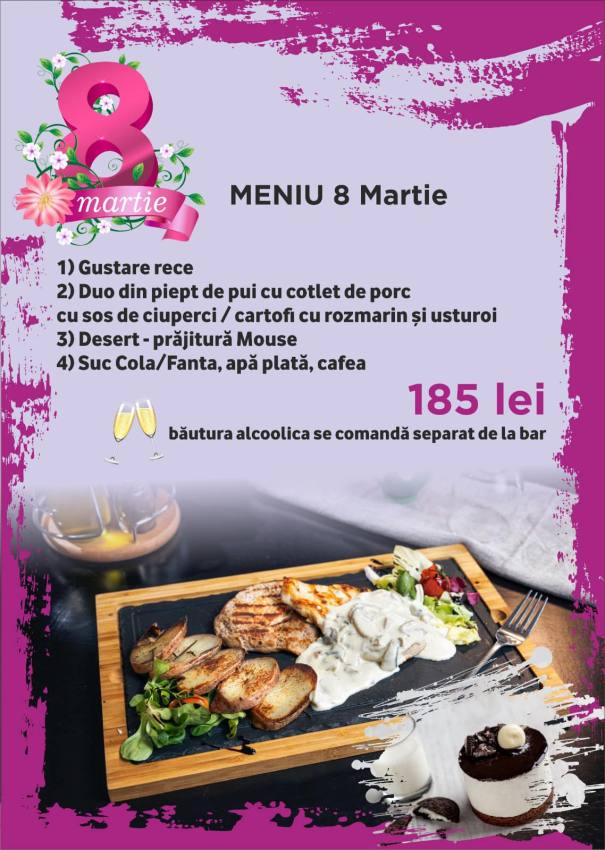 De Ziua Femeii – Zi specială la Restaurant Casa Argeșeană 1 8 martie la Casa Argeșeană