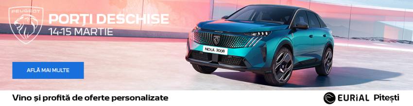 PORTI DESCHISE 2 EURIAL PITESTI - Testează noile modele Peugeot pe 14-15 martie la Eurial Pitești! Porți deschise