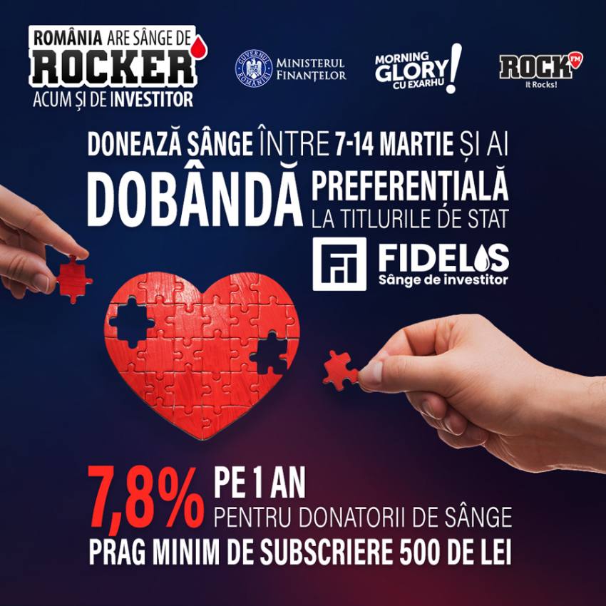 FIDELIS de martie: Donatorii de sânge vor avea o dobândă de 7,8% 1 Sursă foto: FB Ministerul Fianntelro Publice.