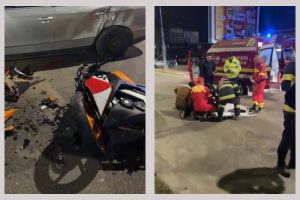 accident moto auto Pitesti