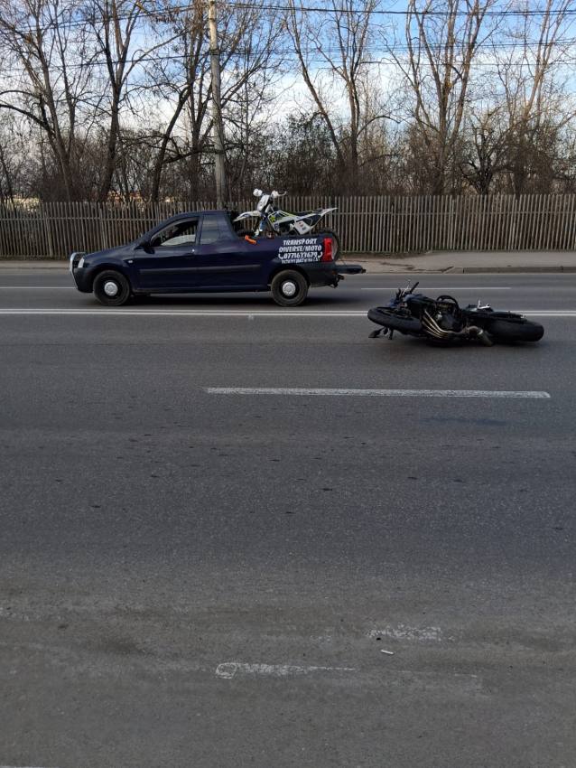 WhatsApp Image 2025 03 09 at 17.05.24 - Accident în zona de nord a Piteștiului. Motociclist rănit!