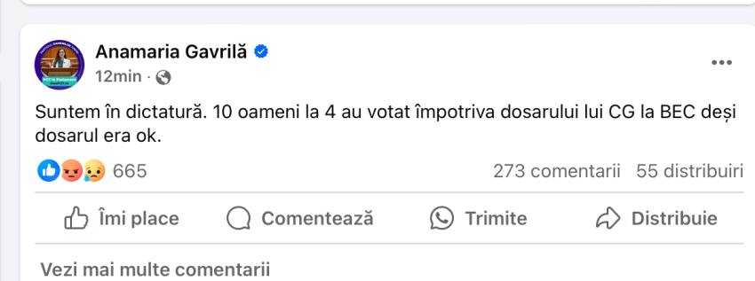 Candidatura lui Călin Georgescu respinsă, protestatarii cer libertate. Cum motivează BEC decizia 3 anamaria gavrila pot georgescu - Candidatura lui Călin Georgescu respinsă, protestatarii cer libertate. Cum motivează BEC decizia