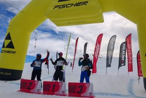 482304204 1090164333151226 5341265264226987128 n - Salvamontistul argeșean Silviu Dina, pe podium la competiția de schi Vâlcea County Cup