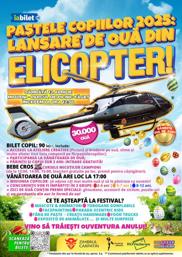 Vânătoarea de ouă de la Făget se apropie! Pregătește-te pentru aventură de Paște! 1 Sursă foto: FB Pastele Copiilor.