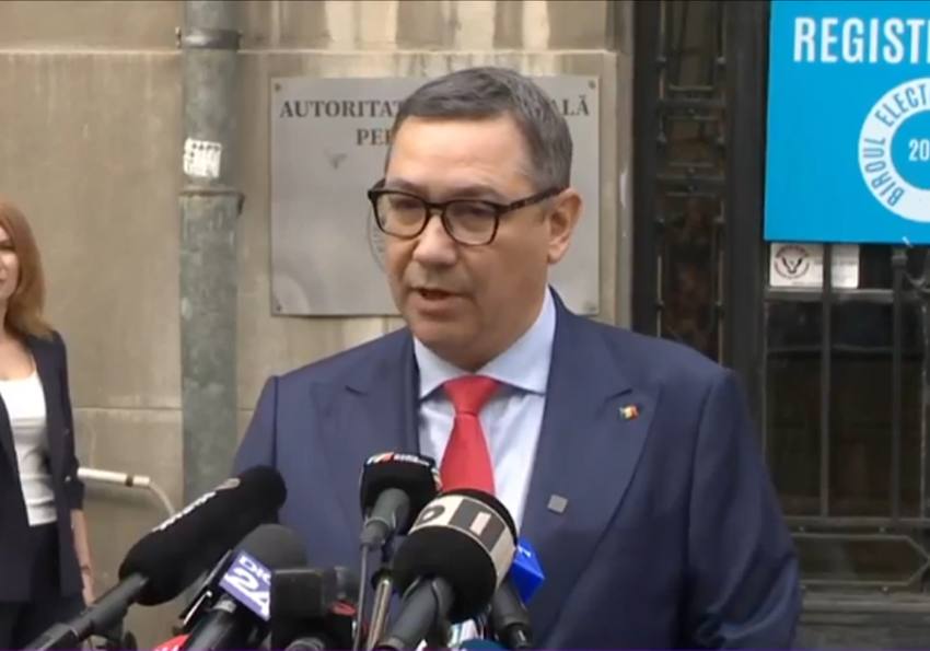 Sursă foto: screenshot FB Victor Ponta.