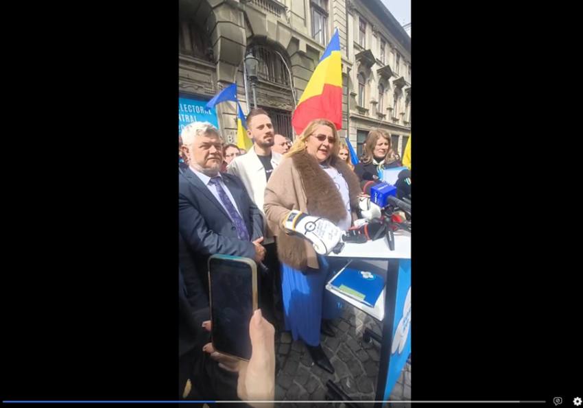 Sursă foto: screenshot fb Diana Iovanovici Șoșoacă- Oficial