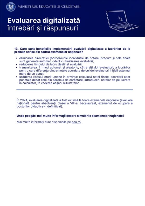 Digitalizarea examenelor naționale: Ghid complet pentru candidați și evaluatori în 2025 4 Sursă foto: MEN