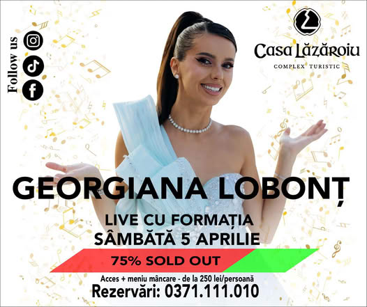 Casa Lăzăroiu: Cea mai tare petrecere cu Georgiana Lobonț și formația este aproape SOLD OUT! 1 la Casa Lazaroiu