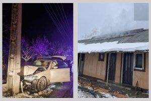ARGEȘ. Copaci căzuți, incendii și autoturism intrat într-un stâlp de electricitate 1 Untitled Project - ARGEȘ. Copaci căzuți, incendii și autoturism intrat într-un stâlp de electricitate
