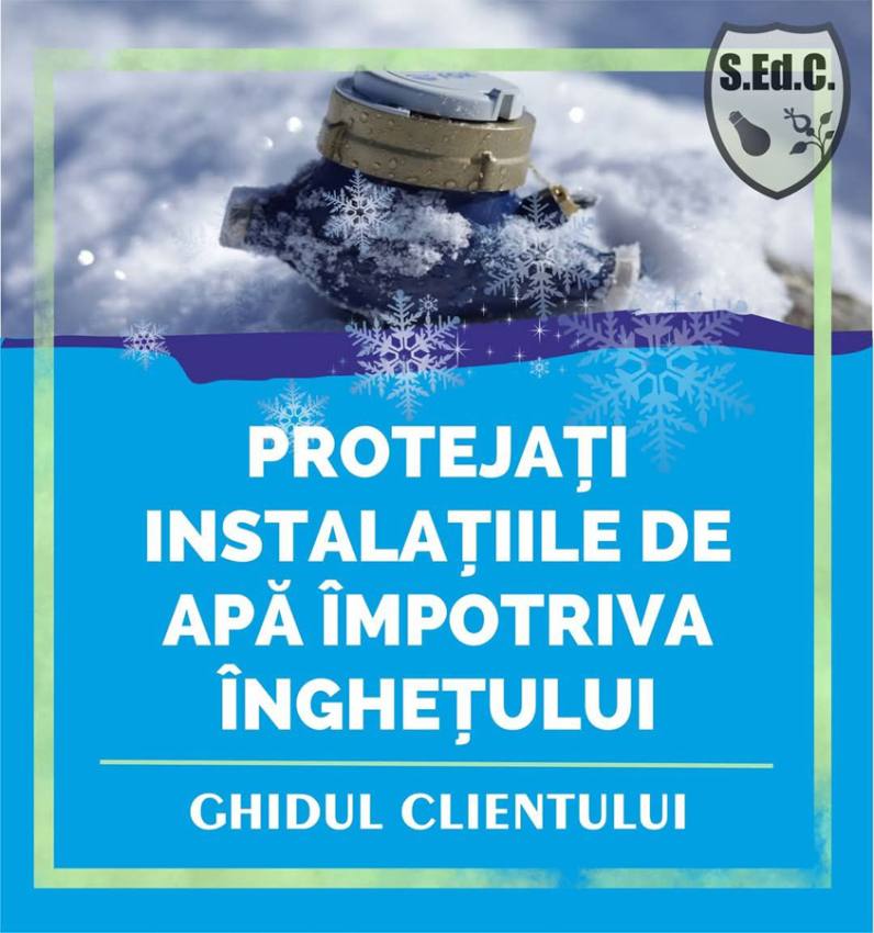 Serviciile Edilitare din Mioveni: Protejați contoarele de apă împotriva înghețului! 1 Sursă foto: FB S.Ed.C Mioveni