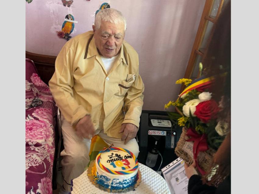 Veteranul de 103 ani, Brătoiu Gheorghe, mărturii din Al Doilea Război Mondial: ”M-am luptat cu spada în mână!” 1 Sursă foto;: Topoloveni