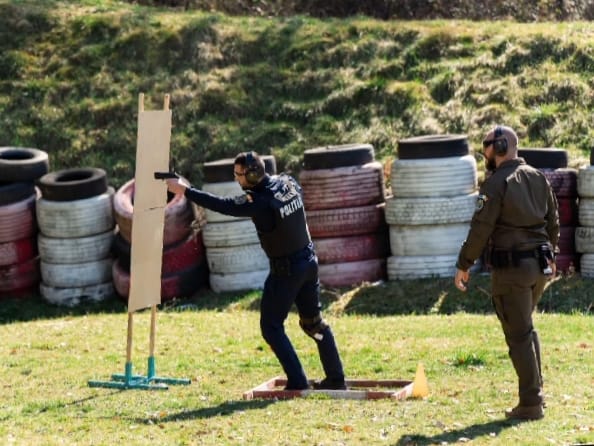(Video) Polițiștii argeșeni, spirit competitiv de Ziua Poliției 4 politisti ziua politiei