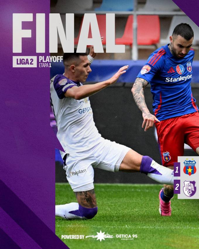 Victorie pentru FC Argeș pe stadionul din Ghencea! 2 FC Argeș