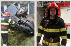 Pompier aflat în timpul liber a ajutat victimele accidentului de la Vlădești 1 pompier arges accident