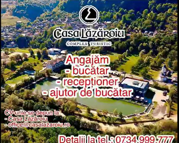 Complex Casa Lăzăroiu angajează! 1 Casa Lăzăroiu