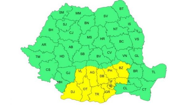 Cod galben de vânt puternic în Argeș și în alte județe din țară 1 cod vant