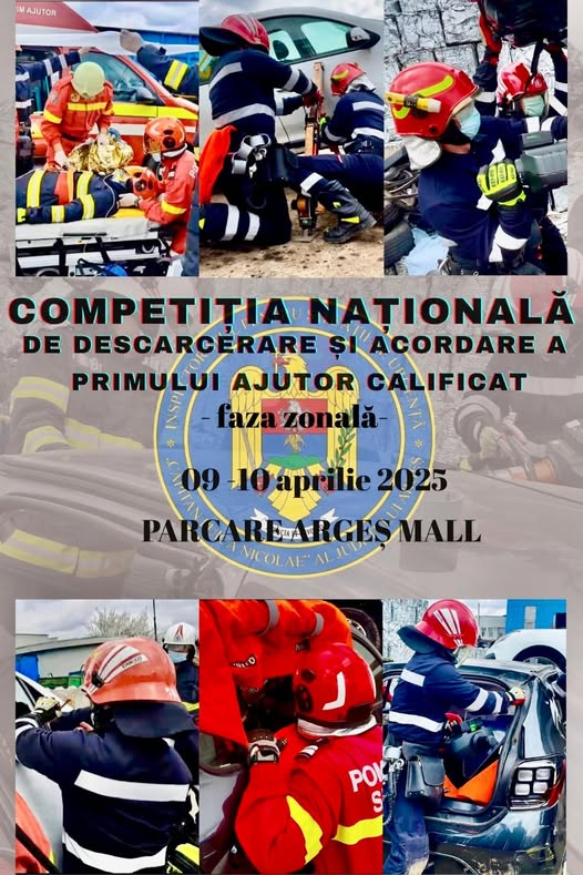 487507804 975133151468201 6950792956490551255 n 1 - Competiția Națională de Descarcerare și de Acordare a Primului Ajutor Calificat, în parcare la Argeș Mall