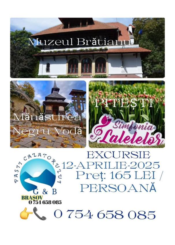 Piteștiul, destinație de primăvară pentru turiști! 6 turisti Pitești simfonia lalelelor
