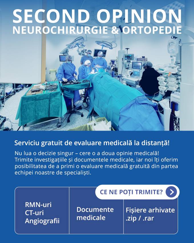 Clinica NeuroHope oferă SERVICIU GRATUIT DE „SECOND OPINION” în neurochirurgie și ortopedie 1 Neurohope - Clinica NeuroHope oferă SERVICIU GRATUIT DE „SECOND OPINION” în neurochirurgie și ortopedie
