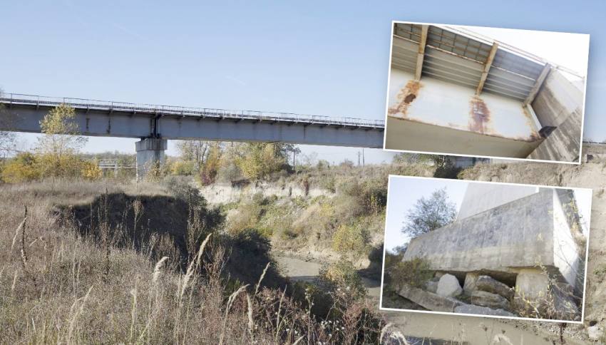 podul cateasca afectat de lipsa pragului de fund