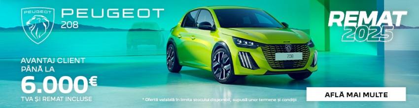 Eurial Pitești: Peugeot 208 prin programul REMAT 2025! 3 Peugeot 208 la Eurial Pitesti