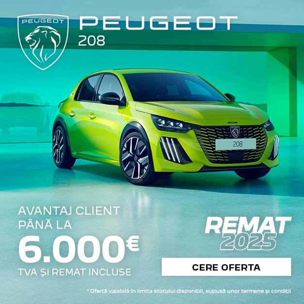 Eurial Pitești: Peugeot 208 prin programul REMAT 2025! 1 Peugeot 208 la Eurial Pitesti