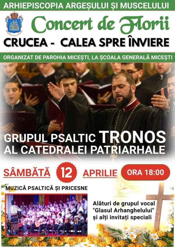 Concert de Florii: Muzică și credință la Școala Generală din Micești 1 Sursă foto: FB Arhiepiscopia Argeșului și Muscelului