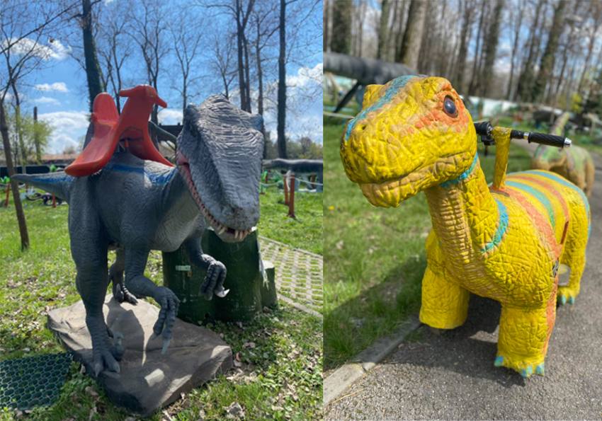 Atenție, copii, părinți și bunici! DINO PARK a ajuns în Lunca Argeșului! 1 Sursă foto: FB Primăria Municipiului Pitești.