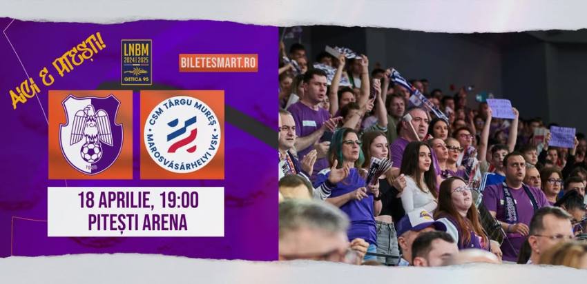 Vinerea Mare e sărbătorită la Pitești Arena. Hai la meci! 2 FC Argeș meci baschet