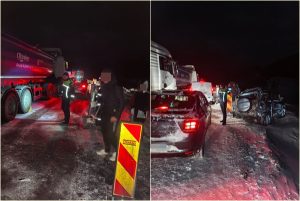 cats 4 - Carambol pe DN 73! Trafic blocat la Dâmbovicioara