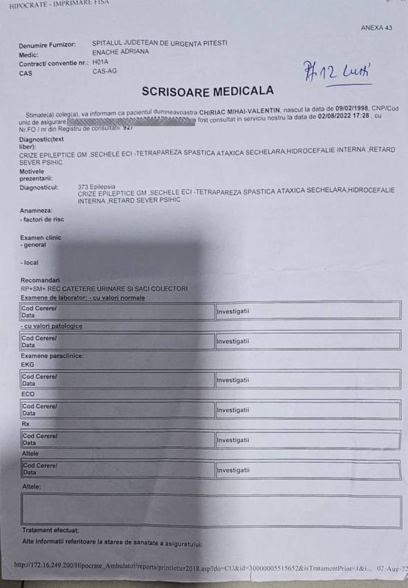 Frate, soră și tată suferă de boli grave. De Paște să fim aproape de familia Chiriac! 2 bun analize 2 - Frate, soră și tată suferă de boli grave. De Paște să fim aproape de familia Chiriac!