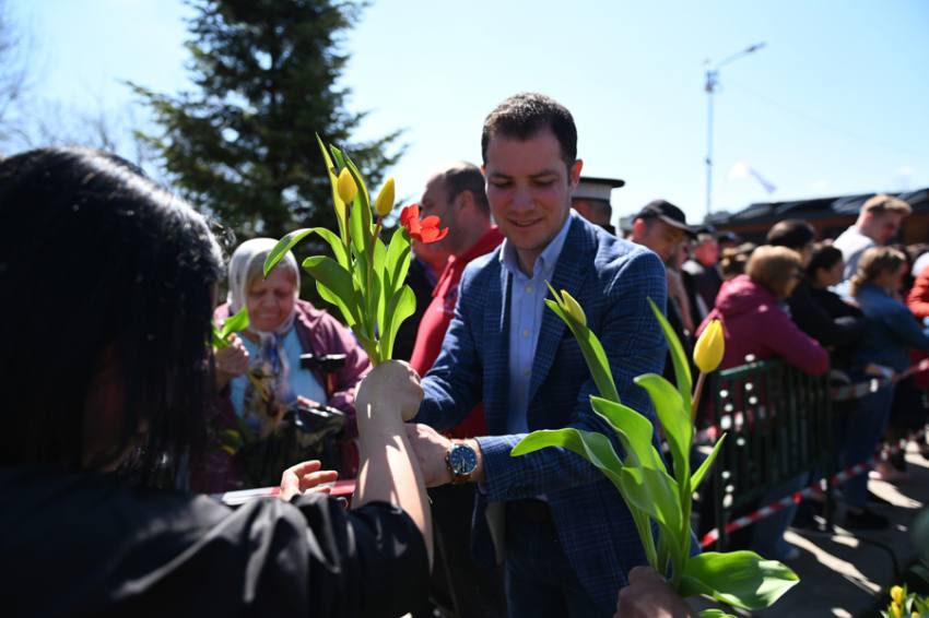 gabriel nita lalele 2025 - De Florii, 20.000 de lalele au fost oferite, de municipalitate, piteștenilor!