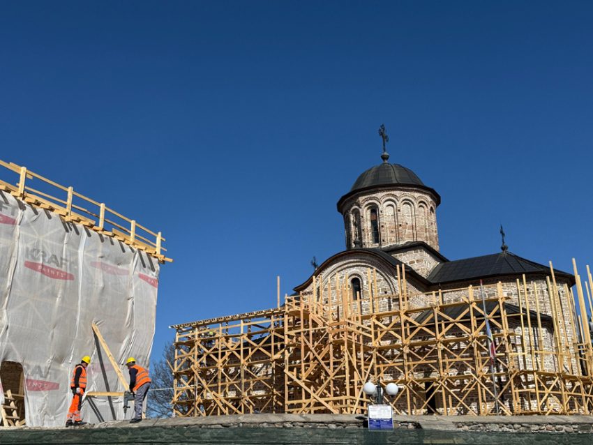 Biserica Domneasca din Curtea de Arges renovare Sursă foto: Facebook Arhiepiscopia Argeșului și Muscelului. foto credit - Alexandru Mărtoiu