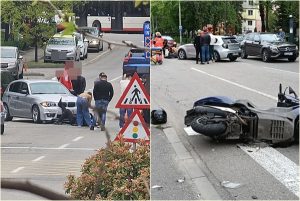 page 1 - Accident în Pitești! Impact între o motocicletă și o mașină