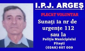 bd09230b e13d 489b a0e5 cd2a536b9938 - Update: Bărbatul din Cotmeana, dat dispărut de soție, a fost găsit în Pitești