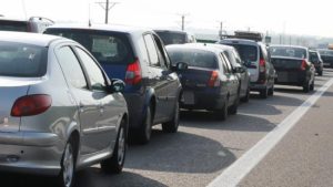 Un autoturism a luat foc pe autostrada A2 1 Trafic pe A2