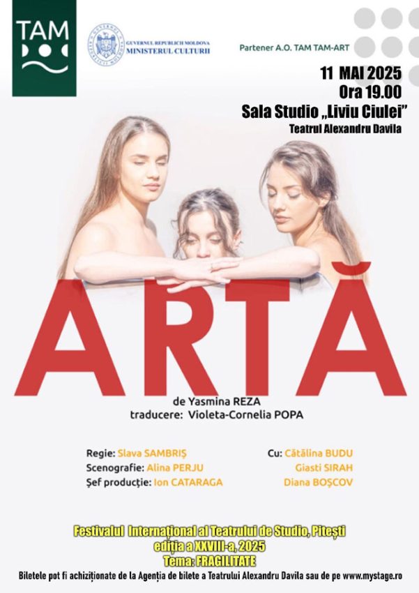 Vineri, de Ziua Europei. Artiști din România și Moldova, reuniți la Festivalul Internațional de Teatru de Studio 3 Sursă foto: Teatrul AL Davila.