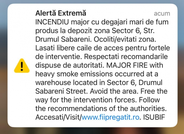 Incendiu major cu degajări mari de fum! Arde un depozit! 1 media 174668205038845600 - Incendiu major cu degajări mari de fum! Arde un depozit!