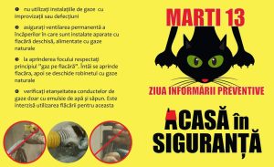 Marți, 13 – Ziua informării preventive! Acasă în siguranță! 1 acasa in siguranta