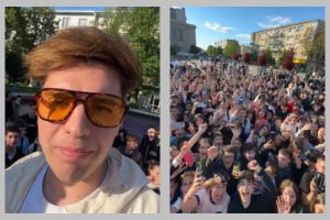 Untitled Project 1 - (Video) Nebunie în centrul Piteștiului! Influencerul „Bisoi” așteptat de sute de tineri