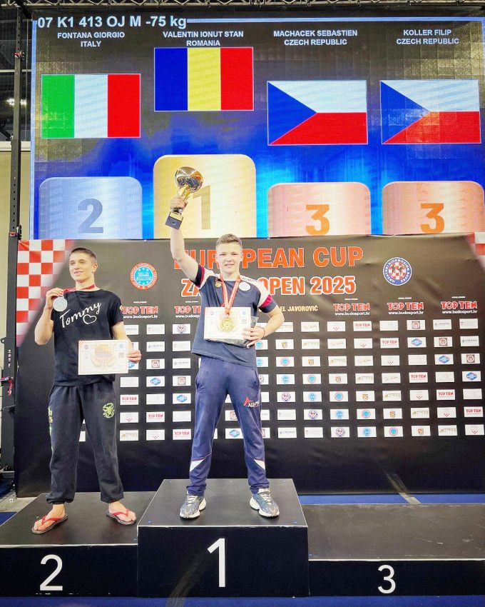 kick boxing European Cup Zagreb 2025 2 - Sportivii argeșeni – medaliați la competiția de kick-boxing European Cup Zagreb 2025