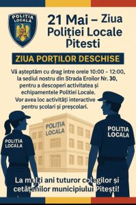 Descoperă Poliția Locală Pitești! Porți deschise pe 21 mai 1 703053d9 1605 40cd add4 b3d1f85996a7 - Descoperă Poliția Locală Pitești! Porți deschise pe 21 mai