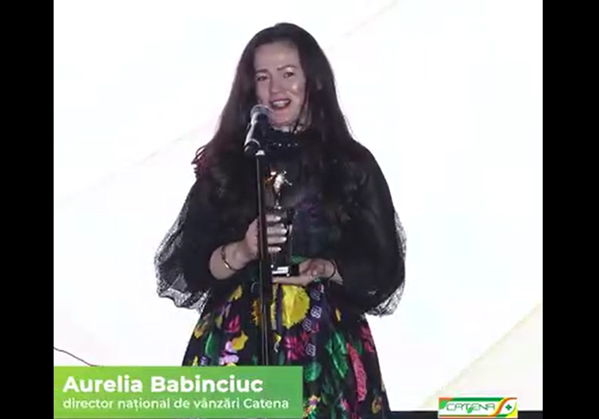 aurelia Babinciuc catena 1 - Performanță și încredere: Catena și Fildas Trading, premiate la Gala Superbrands România
