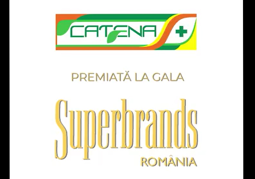 catena premiata la gala superbrands 1 Sursă foto: screenshot FB Catena - Farmacia Inimii.