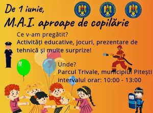 AZI. Activități și surprize pentru cei mici în Parcul Trivale din Pitești 1 MAI 1 iunie Pitești