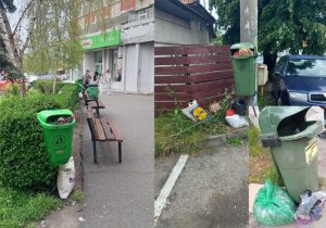 De ce aruncați sacii menajări la coșurile stradale? Riscați amendă! 1 Sursă foto: FB Primăria Municipiului Pitești.