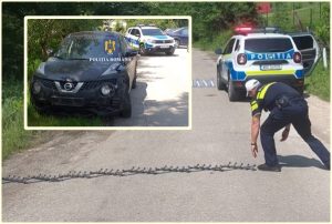 page 1 - Urmărire ca în filme pe străzile din Argeș! Șoferiță oprită cu dispozitivul Spike