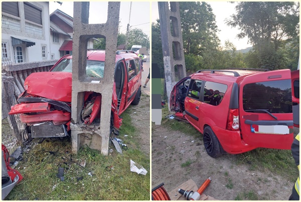 Accident grav în Corbi! A intrat cu mașina în stâlp 1 page - Accident grav în Corbi! A intrat cu mașina în stâlp